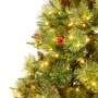 Árbol de Navidad con LED y piñas verde PVC y PE 195 cm de vidaXL, Arboles de navidad - Ref: Foro24-344289, Precio: 137,02 €, ...