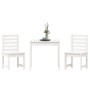 Garden table and chairs 3 pieces solid white pine wood by vidaXL, Garden sets - Ref: Foro24-3154672, Price: 234,58 €, Discoun...