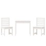 Garden table and chairs 3 pieces solid white pine wood by vidaXL, Garden sets - Ref: Foro24-3154672, Price: 234,58 €, Discoun...