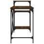 Desk with iron and oak wood shelves, brown, 135x50x90 cm. by vidaXL, Desks - Ref: Foro24-826713, Price: 80,49 €, Discount: %