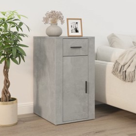 Concrete gray plywood desk cabinet 40x49x75 cm by vidaXL, Closets and storage - Ref: Foro24-816796, Price: 69,99 €, Discount: %