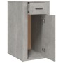 Concrete gray plywood desk cabinet 40x49x75 cm by vidaXL, Closets and storage - Ref: Foro24-816796, Price: 69,62 €, Discount: %