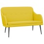 Banco de tela amarillo claro 110x76x80 cm de vidaXL, Bancos - Ref: Foro24-351491, Precio: 92,70 €, Descuento: %