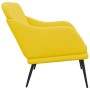 Banco de tela amarillo claro 110x76x80 cm de vidaXL, Bancos - Ref: Foro24-351491, Precio: 92,70 €, Descuento: %