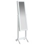 Espejo de pie blanco 34x37x146 cm de vidaXL, Espejos - Ref: Foro24-351763, Precio: 103,06 €, Descuento: %