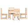 Garden dining set 5 pieces solid pine wood by vidaXL, Garden sets - Ref: Foro24-3154677, Price: 315,99 €, Discount: %