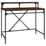 Iron and oak brown plywood desk 100x50x90 cm by vidaXL, Desks - Ref: Foro24-826703, Price: 52,84 €, Discount: %