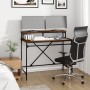 Iron and oak brown plywood desk 100x50x90 cm by vidaXL, Desks - Ref: Foro24-826703, Price: 52,84 €, Discount: %