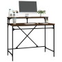 Iron and oak brown plywood desk 100x50x90 cm by vidaXL, Desks - Ref: Foro24-826703, Price: 52,84 €, Discount: %