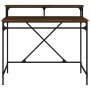 Iron and oak brown plywood desk 100x50x90 cm by vidaXL, Desks - Ref: Foro24-826703, Price: 52,84 €, Discount: %