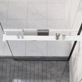 White aluminum shower wall shelf 80 cm by vidaXL, Bathroom accessories - Ref: Foro24-153625, Price: 35,14 €, Discount: %