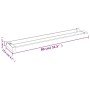 Estante para pared de ducha aluminio blanco 80 cm de vidaXL, Accesorios para el baño - Ref: Foro24-153625, Precio: 35,14 €, D...