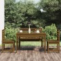 4 Stück massives Kiefernholz honigbraunes Garten-Esszimmerset von vidaXL, Gartensets - Ref: Foro24-3154692, Preis: 272,29 €, ...