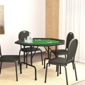 Folding poker table for 8 players green 108x108x75 cm by vidaXL, Game and poker tables - Ref: Foro24-80404, Price: 135,99 €, ...