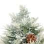 Christmas tree with LED and pine cones green PVC and PE 120 cm by vidaXL, Christmas trees - Ref: Foro24-344295, Price: 88,99 ...