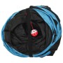 Túnel para gatos con 3 salidas poliéster negro y azul 25 cm de vidaXL, Tiendas y túneles de juego - Ref: Foro24-172186, Preci...