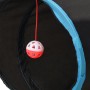 Túnel para gatos con 3 salidas poliéster negro y azul 25 cm de vidaXL, Tiendas y túneles de juego - Ref: Foro24-172186, Preci...