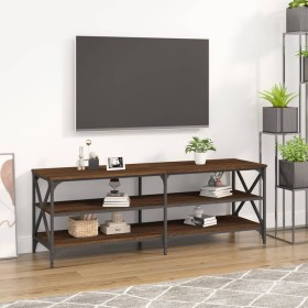 Oak brown plywood TV cabinet 140x40x50 cm by vidaXL, TV Furniture - Ref: Foro24-826728, Price: 61,12 €, Discount: %