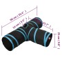 Cat tunnel 3 ways black and blue polyester 90 cm by vidaXL, Play tents and tunnels - Ref: Foro24-172182, Price: 20,80 €, Disc...