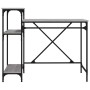 Desk with iron and gray Sonoma wood shelves 105x50x90cm by vidaXL, Desks - Ref: Foro24-826717, Price: 65,58 €, Discount: %