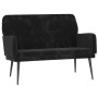 Banco de terciopelo negro 108x79x79 cm de vidaXL, Bancos - Ref: Foro24-351419, Precio: 148,72 €, Descuento: %