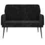 Banco de terciopelo negro 108x79x79 cm de vidaXL, Bancos - Ref: Foro24-351419, Precio: 148,72 €, Descuento: %