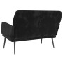 Banco de terciopelo negro 108x79x79 cm de vidaXL, Bancos - Ref: Foro24-351419, Precio: 148,72 €, Descuento: %