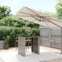 Hoher Stehtisch mit grauer PE-Rattan-Glasoberfläche 105x80x110 cm von vidaXL, Gartentische - Ref: Foro24-362595, Preis: 185,4...