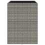 Mesa alta bar con superficie vidrio ratán PE gris 105x80x110 cm de vidaXL, Mesas de jardín - Ref: Foro24-362595, Precio: 184,...