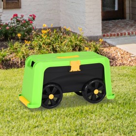 4-in-1 garden stool with PP storage cube 58.5x24x29.5 cm by vidaXL, Kneelers, seats and garden scooters - Ref: Foro24-153613,...