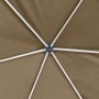 Carpa desmontable hexagonal paredes gris taupe 3,6x3,1m 220g/m² de vidaXL, Carpas y cenadores - Ref: Foro24-362013, Precio: 2...