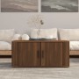 Mesa de centro madera contrachapada roble marrón 80x50x36 cm de vidaXL, Mesas de centro - Ref: Foro24-816519, Precio: 70,51 €...