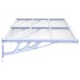 Graues und transparentes Polycarbonat-Türvordach, 152,5 x 90 cm von vidaXL, Markisen - Ref: Foro24-153691, Preis: 75,27 €, Ra...