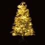 Árbol de Navidad con nieve, luces LED y piñas PVC y PE 120 cm de vidaXL, Arboles de navidad - Ref: Foro24-344291, Precio: 135...