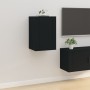 Wall TV cabinets 2 pcs black 40x34.5x60 cm by vidaXL, TV Furniture - Ref: Foro24-816659, Price: 46,49 €, Discount: %