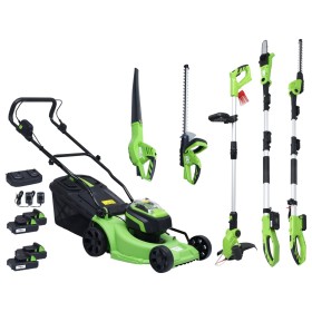 6-Piece Cordless Garden Power Tool Set by vidaXL, Motorized Equipment Sets for Outdoor Use - Ref: Foro24-3154944, Price: 761,...