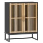 Black plywood sideboard 60x30x75 cm by vidaXL, Lockers and storage cabinets - Ref: Foro24-352110, Price: 114,35 €, Discount: %