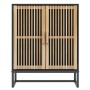 Black plywood sideboard 60x30x75 cm by vidaXL, Lockers and storage cabinets - Ref: Foro24-352110, Price: 114,35 €, Discount: %