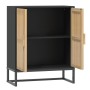 Black plywood sideboard 60x30x75 cm by vidaXL, Lockers and storage cabinets - Ref: Foro24-352110, Price: 114,35 €, Discount: %