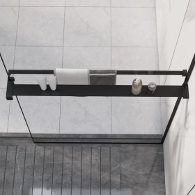 Shower wall shelf black aluminum 80 cm by vidaXL, Bathroom accessories - Ref: Foro24-153615, Price: 73,18 €, Discount: %