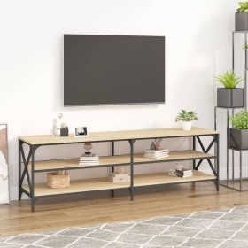 TV stand made of Sonoma oak plywood, measuring 160x40x50 cm. by vidaXL, TV Furniture - Ref: Foro24-826730, Price: 78,99 €, Di...