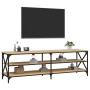 TV stand made of Sonoma oak plywood, measuring 160x40x50 cm. by vidaXL, TV Furniture - Ref: Foro24-826730, Price: 79,10 €, Di...