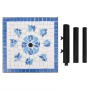 Blue and white square umbrella base 12 kg by vidaXL, Umbrella bases - Ref: Foro24-362222, Price: 72,22 €, Discount: %