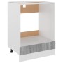 Armario de horno cocina madera ingeniería gris 60x46x81,5 cm de vidaXL, Armarios de cocina - Ref: Foro24-825835, Precio: 59,0...