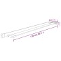 Estante para pared de ducha aluminio negro 118 cm de vidaXL, Accesorios para el baño - Ref: Foro24-153619, Precio: 61,78 €, D...