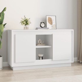 Weißes Sperrholz-Sideboard 102x35x60 cm von vidaXL, Sideboards - Ref: Foro24-831877, Preis: 76,97 €, Rabatt: %