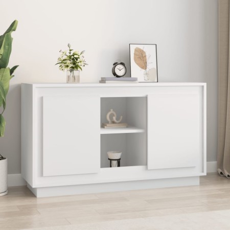 Aparador de madera contrachapada blanco 102x35x60 cm de vidaXL, Aparadores - Ref: Foro24-831877, Precio: 76,97 €, Descuento: %