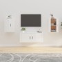 Wall-mounted TV furniture 2 units glossy white 40x34.5x60 cm by vidaXL, TV Furniture - Ref: Foro24-816661, Price: 49,22 €, Di...