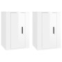 Wall-mounted TV furniture 2 units glossy white 40x34.5x60 cm by vidaXL, TV Furniture - Ref: Foro24-816661, Price: 49,22 €, Di...