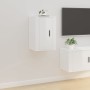 Wall-mounted TV furniture 2 units glossy white 40x34.5x60 cm by vidaXL, TV Furniture - Ref: Foro24-816661, Price: 49,22 €, Di...